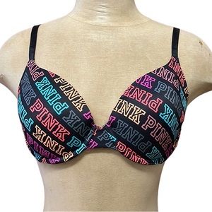 Last chance…PINK Victoria’s Secret Bra Black Wear Everywhere Lightly Lined 32DD